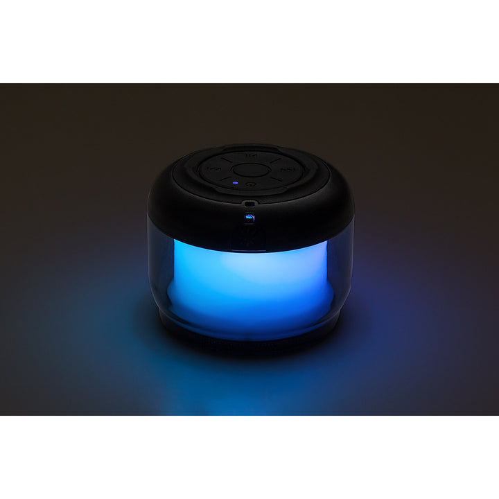 Rabalux Radelia Schreibtischlampe, Bluetooth-Lautsprecher, RGB, schwarz, IP20, Akku, 76110