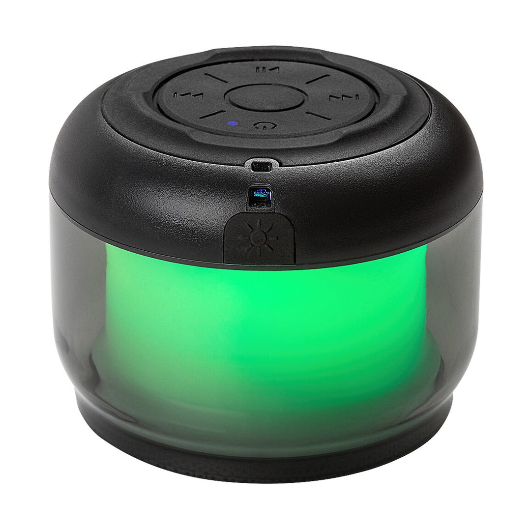 Rabalux Radelia Schreibtischlampe, Bluetooth-Lautsprecher, RGB, schwarz, IP20, Akku, 76110