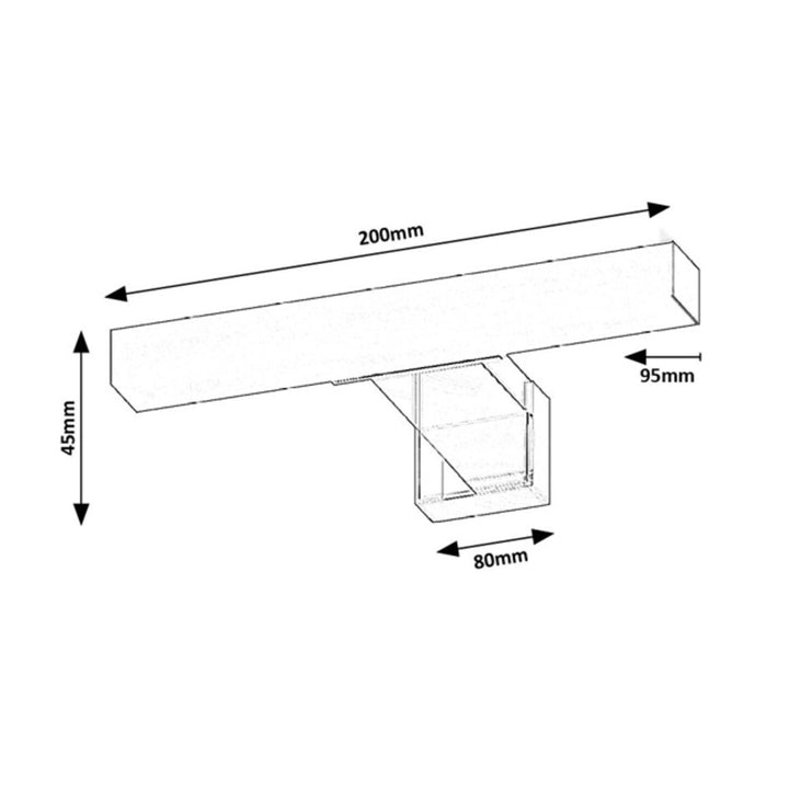 Rabalux Oliro LED-Badezimmerleuchte 4 W, Chrom, IP44, 4000 K, 75047