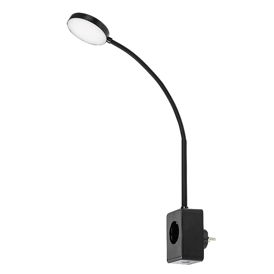 Applique murale Rabalux Tivro, LED 4 W, noire, IP20, 3 températures de couleur : 3000, 4000, 6000, 71284
