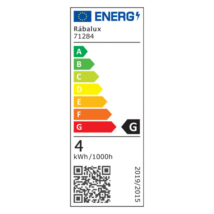 Applique murale Rabalux Tivro, LED 4 W, noire, IP20, 3 températures de couleur : 3000, 4000, 6000, 71284