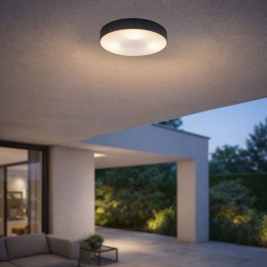 Lampe Rabalix Dolen, noire, 2x E27, max. 9 W, IP43, 75065