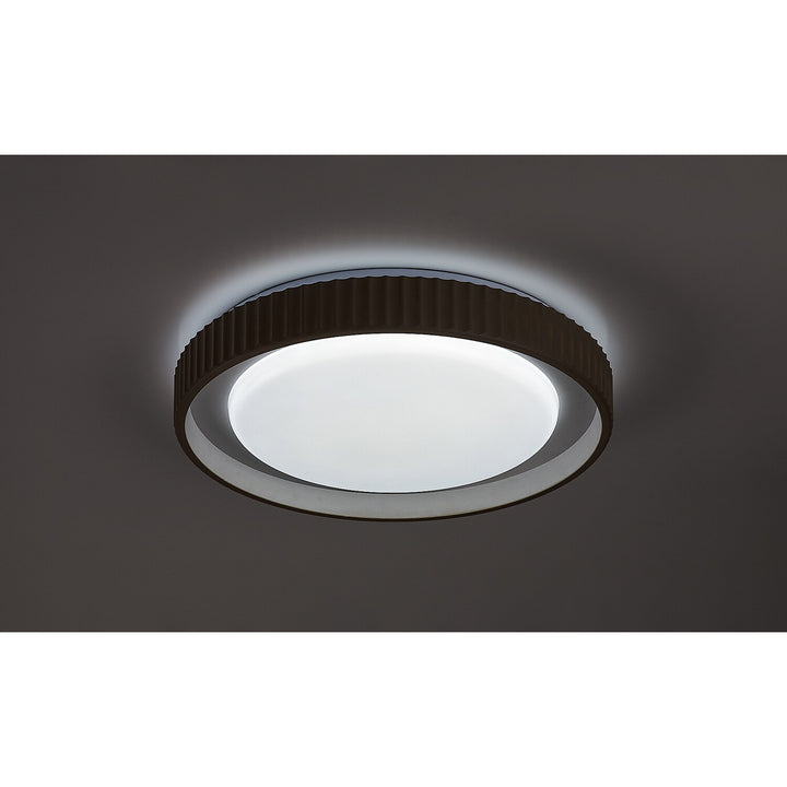 Pastello LED-Lampe 48 W, IP20, grau-beige, 3000–6500 K, Speicherfunktion mit Fernbedienung, Timer-Funktion, Nachtlicht-Effekt, 71345