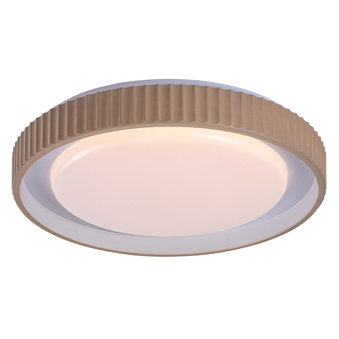 Pastello LED-Lampe 48 W, IP20, grau-beige, 3000–6500 K, Speicherfunktion mit Fernbedienung, Timer-Funktion, Nachtlicht-Effekt, 71345