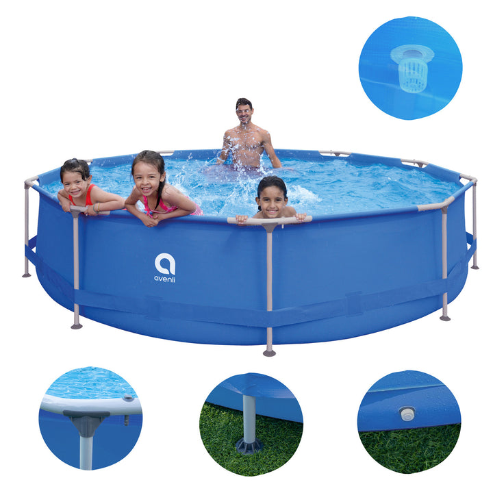 AVENLI Round Frame Pool, 366x76, Set, Capacity 6125 l