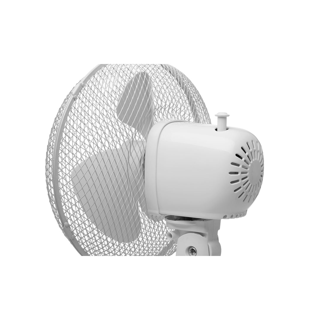 Concept Desk Fan, white, 3 speed settings, oscillation, quiet operation, adjustable tilt, VS5040