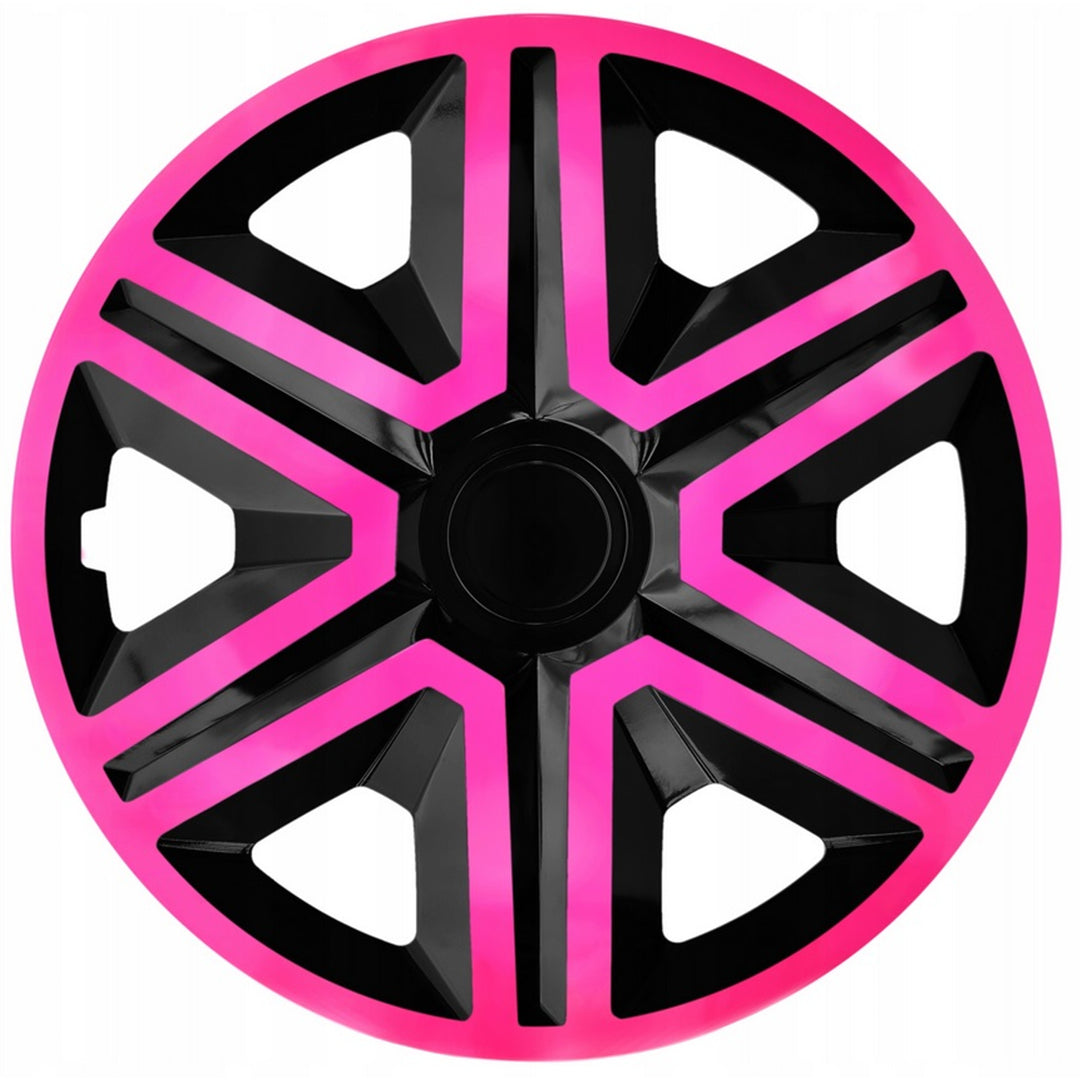 Universal-Radkappe 14'' NRM Action Doublecolor, rosa-schwarz, 1 Stück
