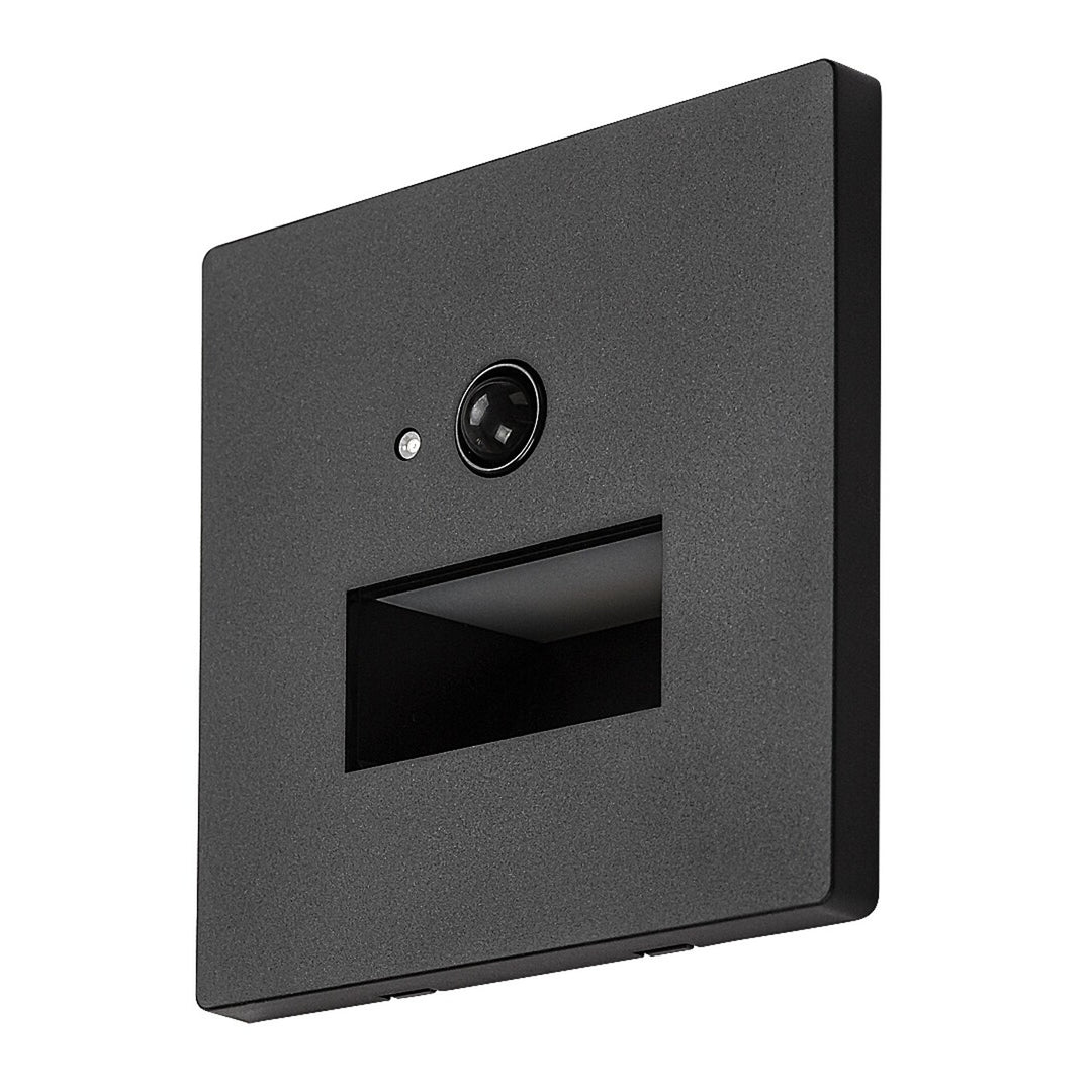 Lampe Lunca LED 1 W IP20 noire 3 000, 4 500, 6 500 K, détecteur de mouvement, détecteur de luminosité, 77197, 2 pièces