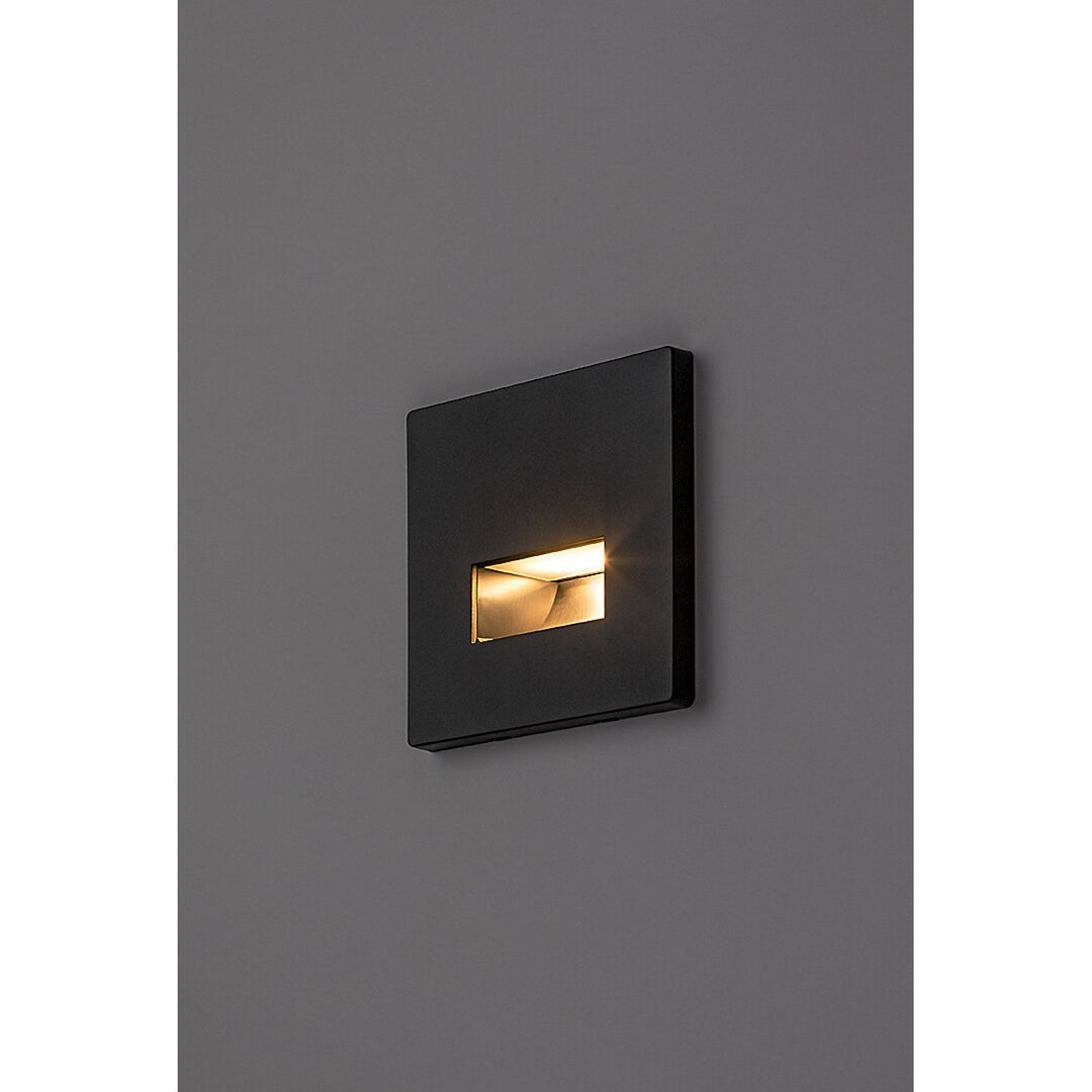 Lunca LED Lamp, 1W, IP20, Black, Adjustable Color Temperature: 3000, 4500, 6500 K, 77195, 2 pieces