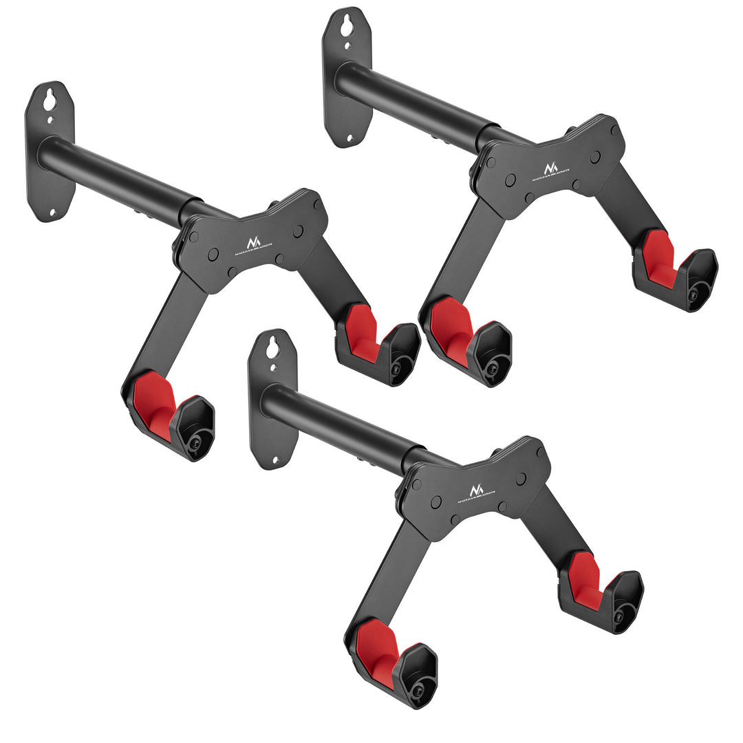 Maclean Wall-Mounted Bike Rack, 25 kg max, MC-457, 3 pieces