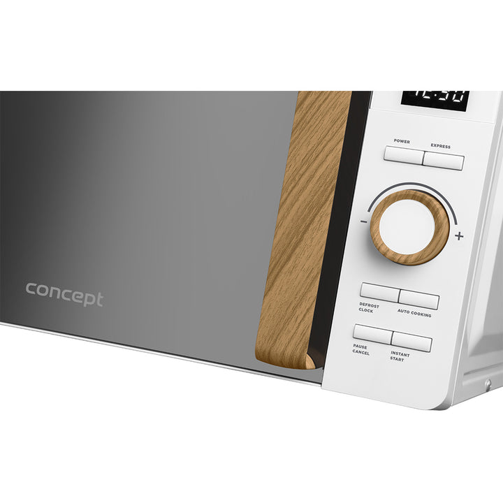 Concept-Mikrowelle, 5 Leistungsstufen, Auftaufunktion, Fassungsvermögen 20 l, Leistung 800 W, Farbe: Weiß, MT4420wh
