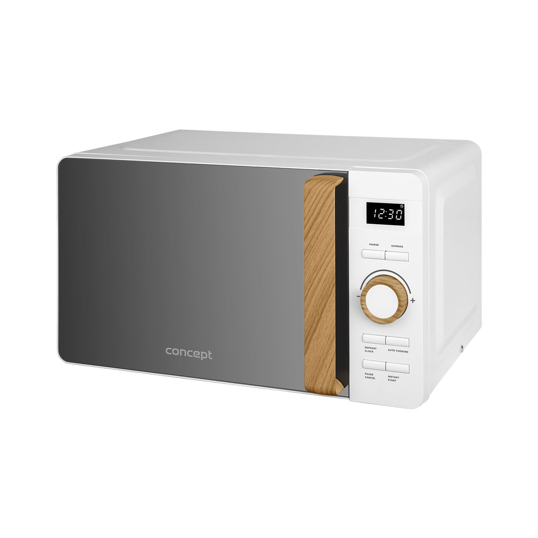 Concept-Mikrowelle, 5 Leistungsstufen, Auftaufunktion, Fassungsvermögen 20 l, Leistung 800 W, Farbe: Weiß, MT4420wh