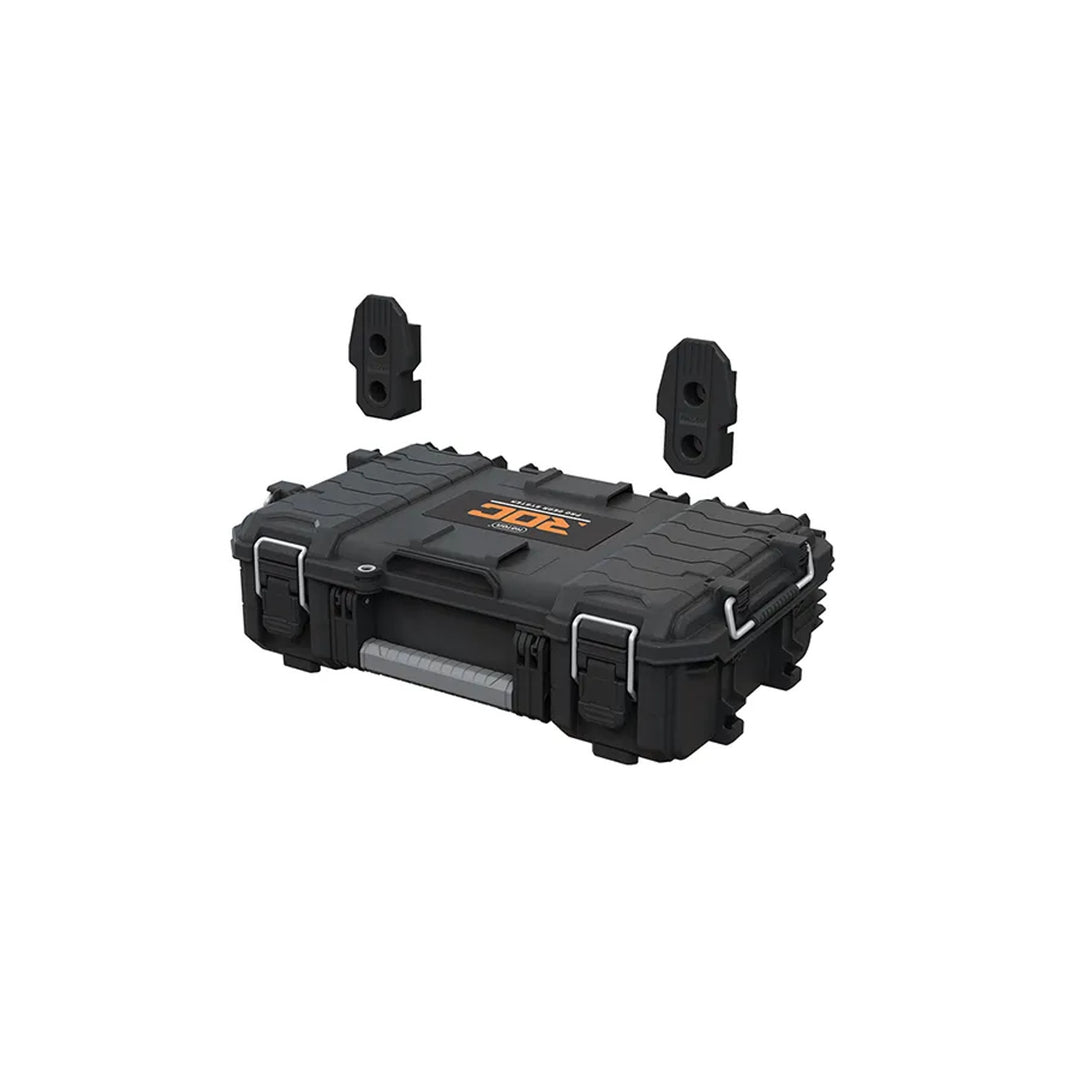 Set of 3 Keter ROC Pro Gear 2.0 tool chests, total capacity 110L, IP65 protection, removable telescoping handle, padlockable, 256982