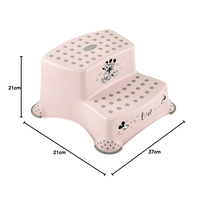 Escalón infantil de dos peldaños Keeeper, con función antideslizante, serie «Minnie Mouse», capacidad de carga de hasta 120 kg, 1003258124700
