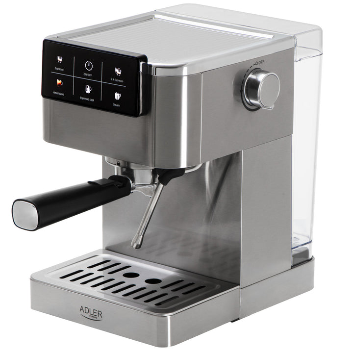 20-bar coffee machine, Thermoblock, milk frother, 5-in-1, Adler AD 4390