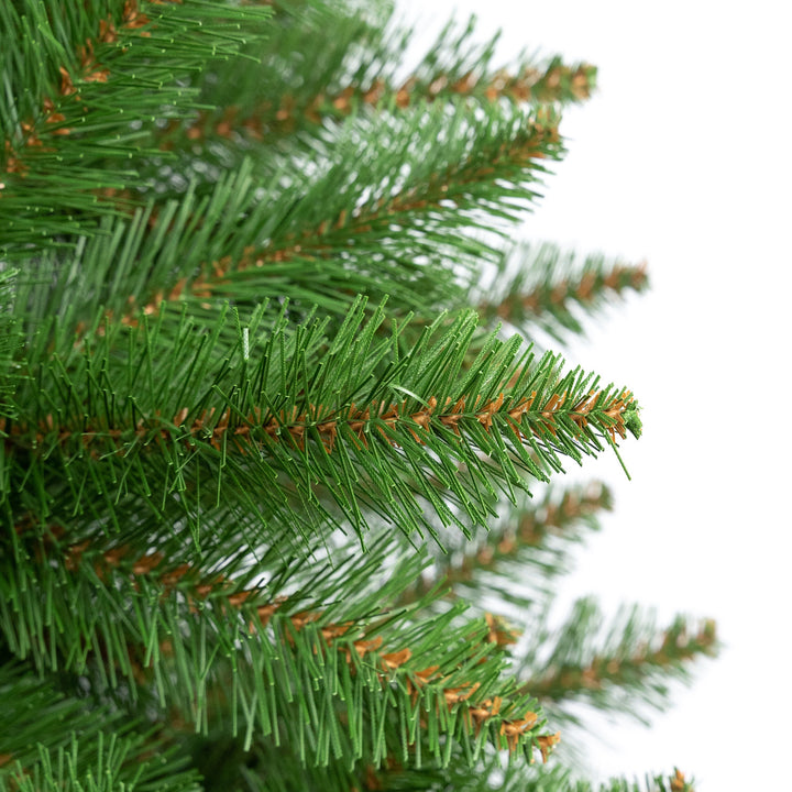 Árbol de Navidad de abeto con soporte Premium de 180 cm, frondoso y realista, Damich