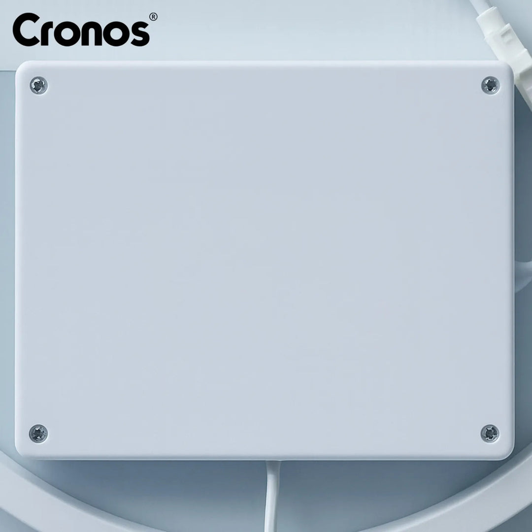 Cronos Heated Mirror, oval, 50x80 cm, LED in three colors, IP44 protection, anti-fog system