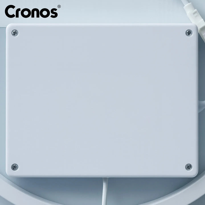 Cronos Heated Mirror, oval, 50x80 cm, LED in three colors, IP44 protection, anti-fog system