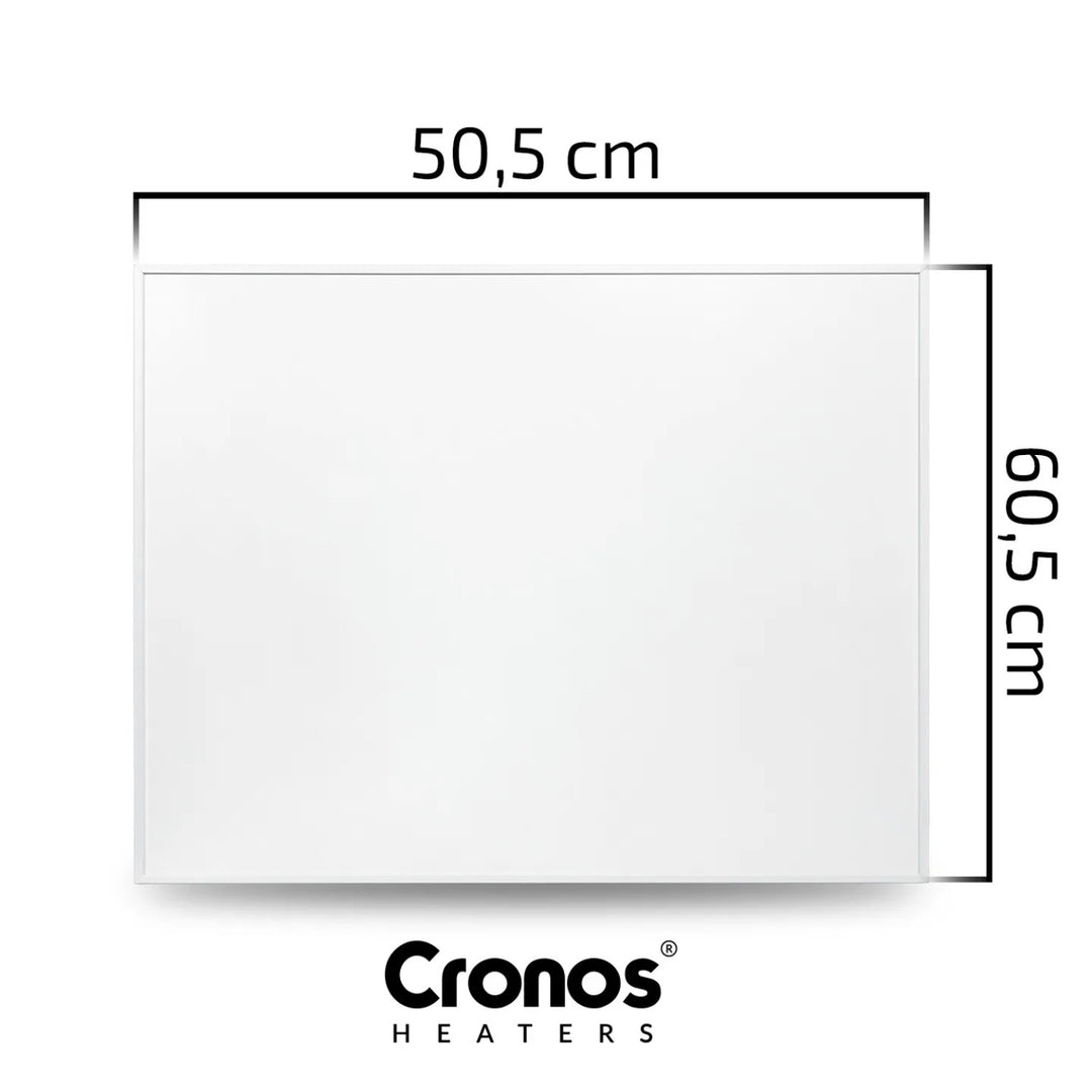 Cronos Graphene Infrared Heater, 300W, White, heats rooms up to 8 m², remote control, PRO CGP-300TWP