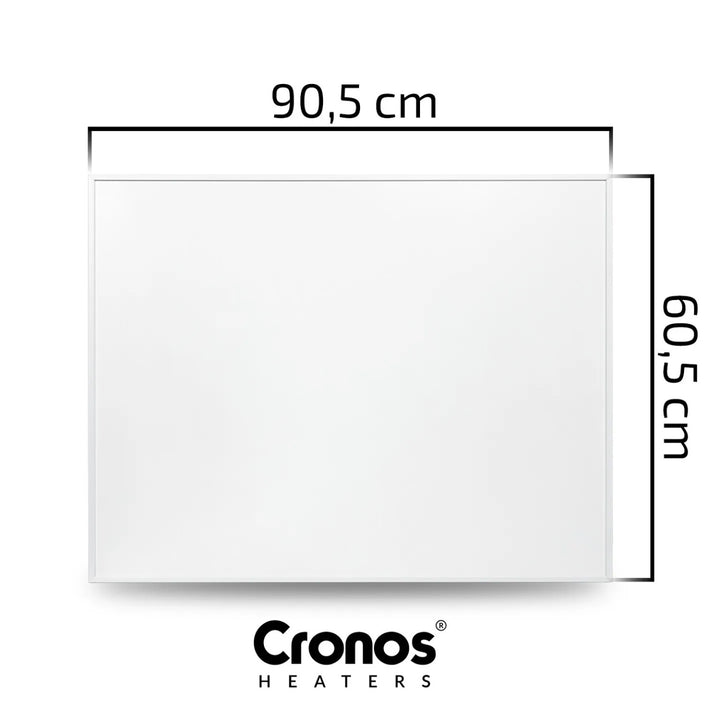 Cronos Graphene Infrared Heater, 580W, white, heats rooms up to 16 m², remote control, PRO CGP-580TWP