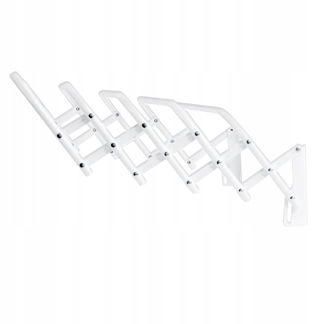 Harmonica-Style Clothes Drying Rack 60, for clothes and underwear, extendable, white, Model 103, Sepio