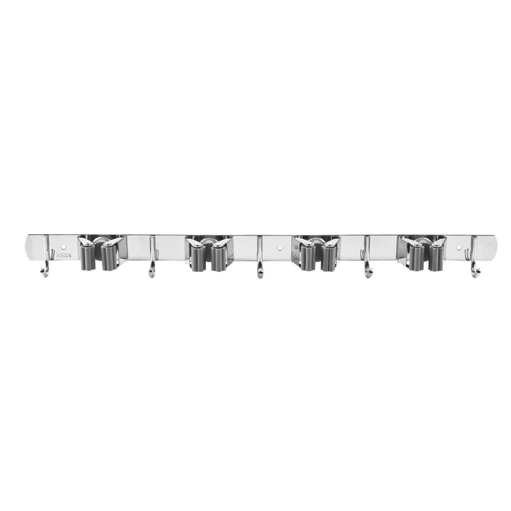 Maclean Wall-Mounted Organizer for Garden Tools and Mops, steel, with hooks, max. load 20 kg, width 49 cm, MC-184, 2 pieces