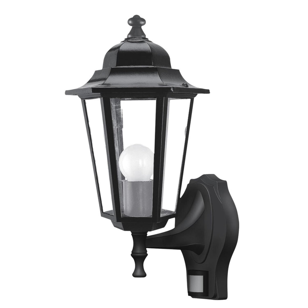 Rabalux Wall Sconce, Outdoor, Motion Sensor, IP43, E27, max 60W, Black, Velence, 4 pieces