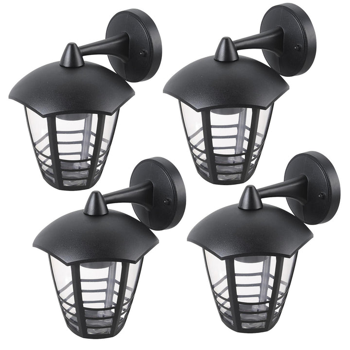 Rabalux Wall Sconce, Outdoor, IP44, E27, max 60W, Black, Marseille, 4 pieces