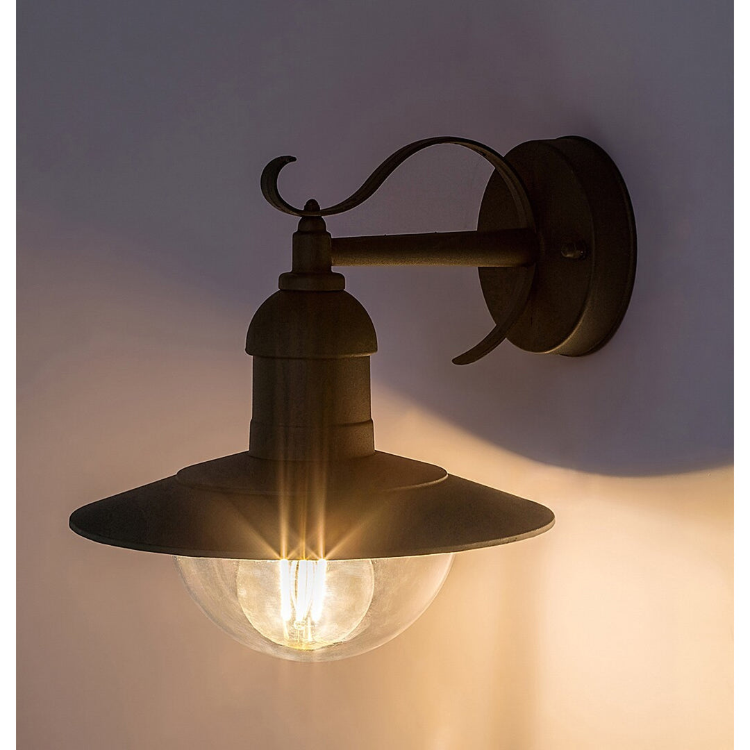 Rabalux-Wandleuchte, für den Außenbereich, IP44, E27, max. 60 W, grün, Oslo, 2 Stück