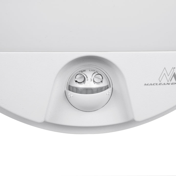 Maclean LED Light with Motion Sensor, PIR Sensor, White, 15W, IP54, 1100 lm, Neutral White, MCE291 W, 2 pieces