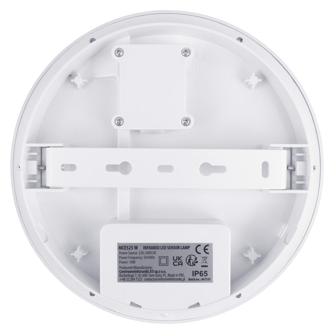 Lampe LED avec détecteur de mouvement Maclean, capteur PIR, couleur blanche, 10 W, IP65, 1 000 lm, lumière neutre, MCE525 W, lot de 2