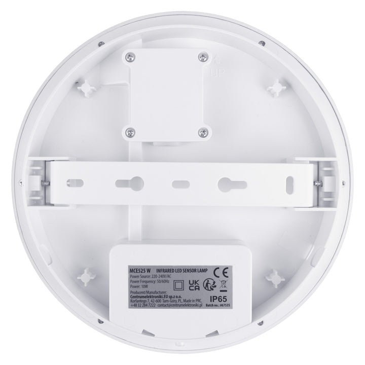 Lampe LED avec détecteur de mouvement Maclean, capteur PIR, couleur blanche, 10 W, IP65, 1 000 lm, lumière neutre, MCE525 W, lot de 2