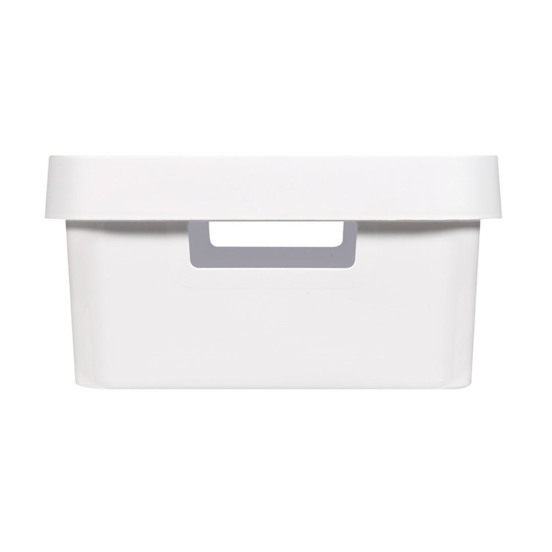 Curver Infinity 11L White Storage Container with Lid, 3-Pack