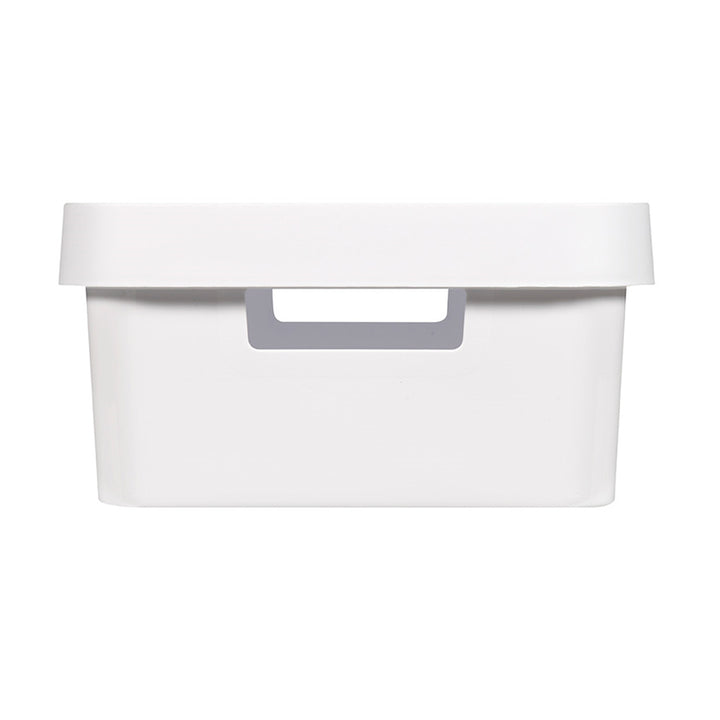 Curver Infinity 11L White Storage Container with Lid, 4-Pack