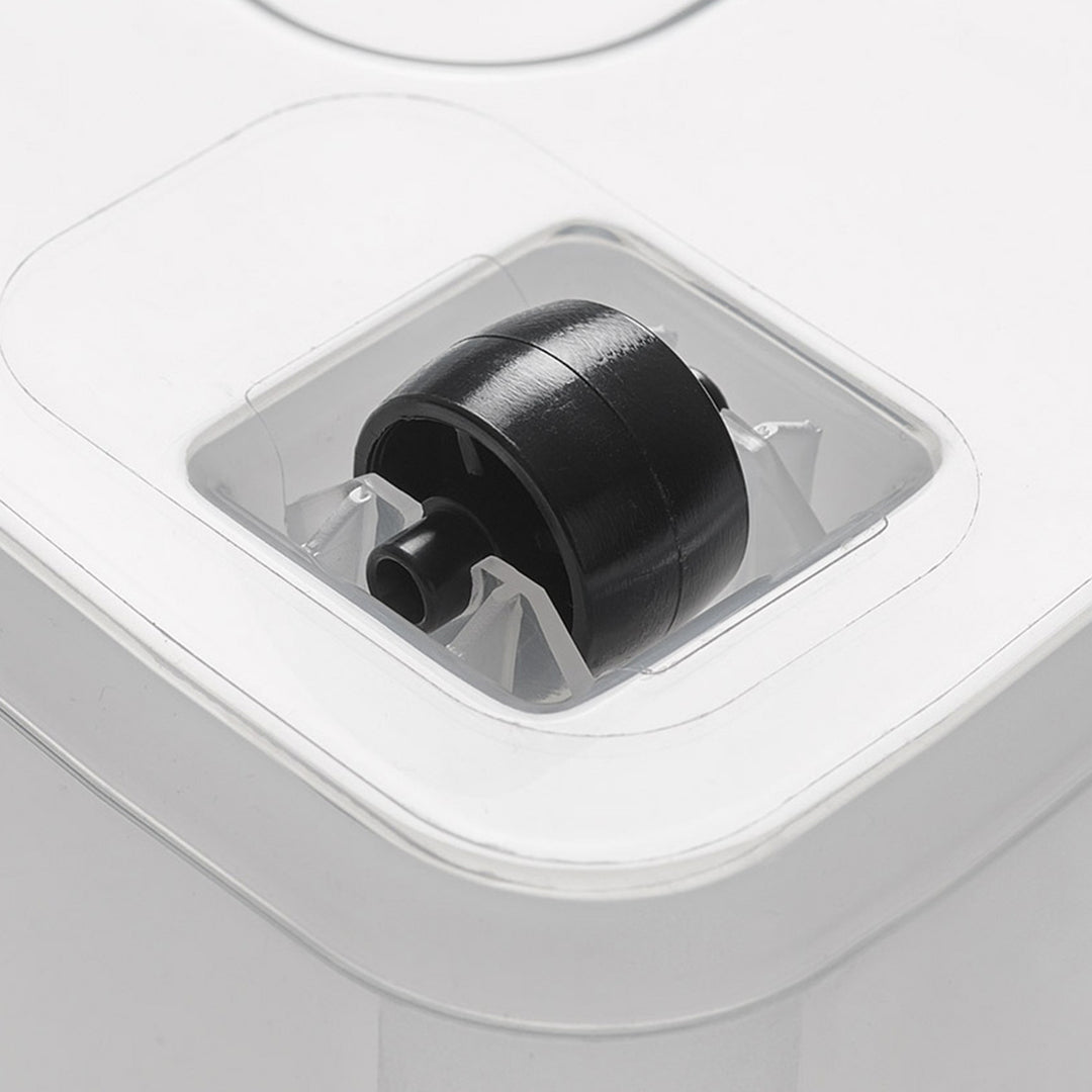 Moxom SimpleStore-Behälter, Fassungsvermögen 60 l, transparent, Deckel mit Clipverschluss, mit Rollen, BPA-frei, 04-0081, 2 Stück