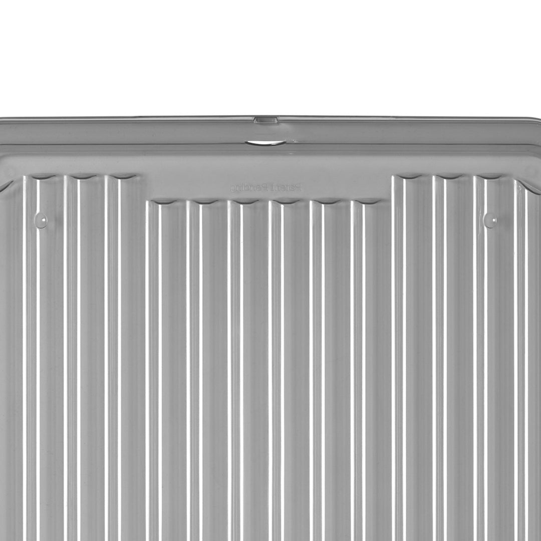 Moxom SolidStore-Behälter, Fassungsvermögen 80 l, grau, Deckel mit Clipverschluss, mit Rollen, BPA-frei, 04-0217, 4 Stück