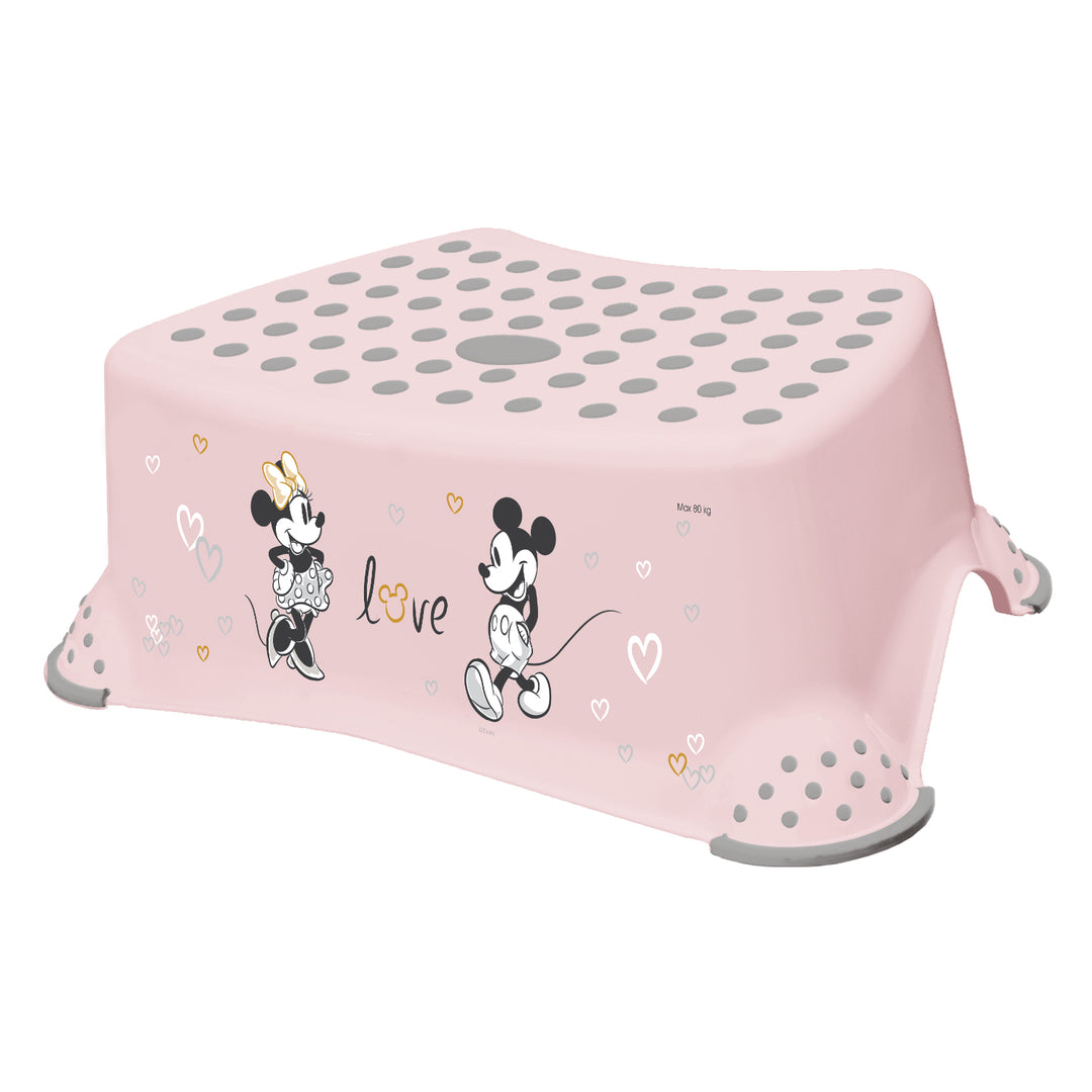 Keeeper Children's Step Stool + Two-Step Children's Step Stool, with anti-slip feature, "Minnie Mouse" series