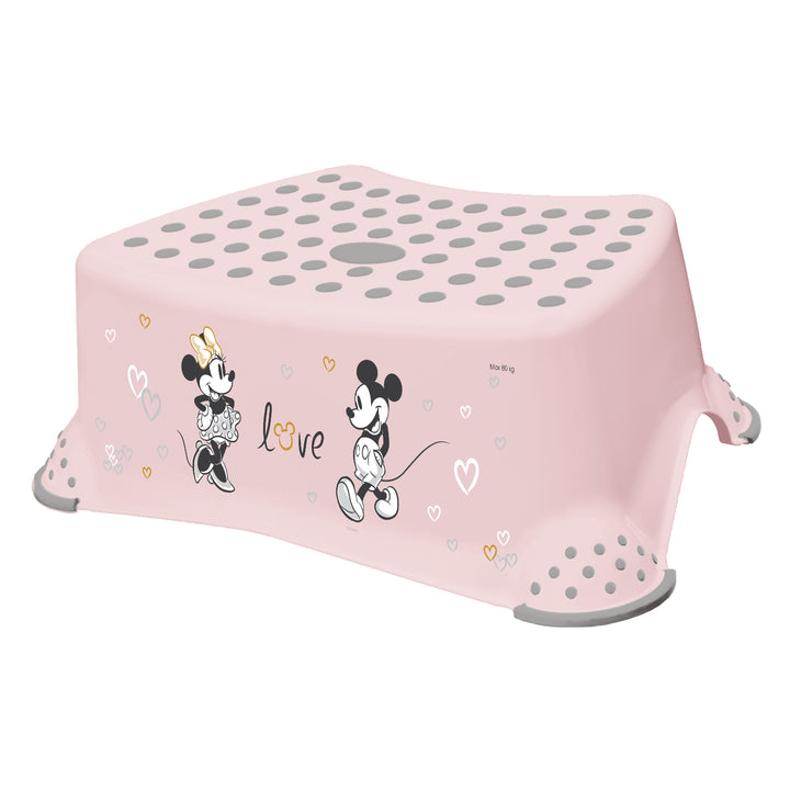 Keeeper Children's Step Stool + Two-Step Children's Step Stool, with anti-slip feature, "Minnie Mouse" series