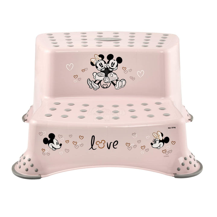 Keeeper Children's Step Stool + Two-Step Children's Step Stool, with anti-slip feature, "Minnie Mouse" series