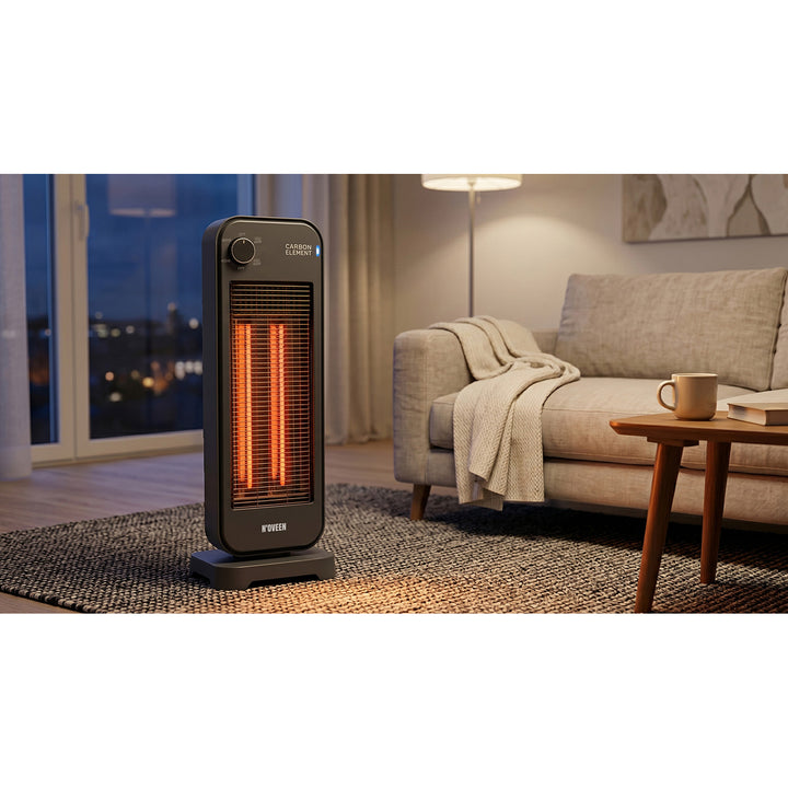 Radiador por radiación, infrarrojos, 900 W, 2 niveles de calor, Noveen