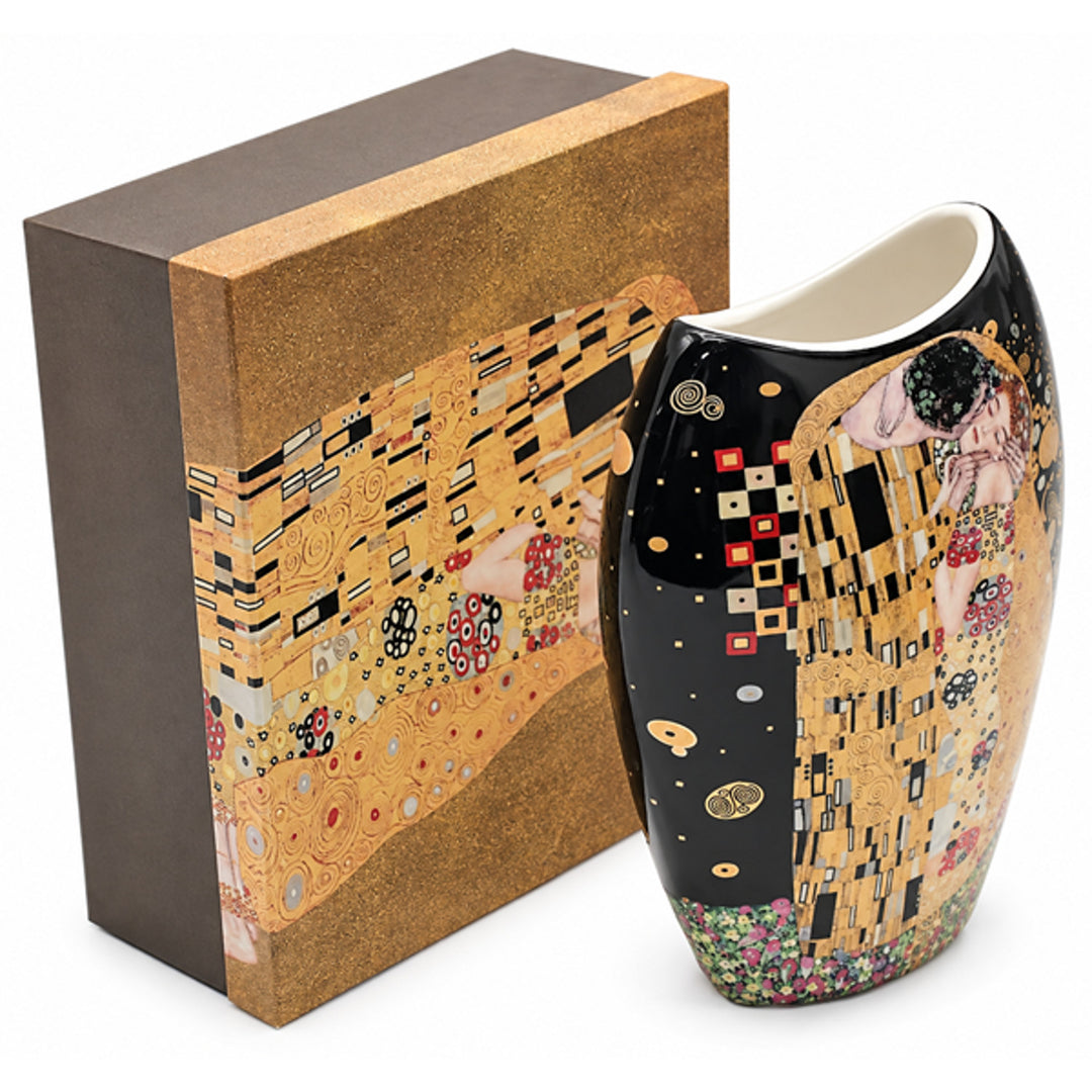 Vase en porcelaine « Le Baiser » de Gustav Klimt, Queen Isabell