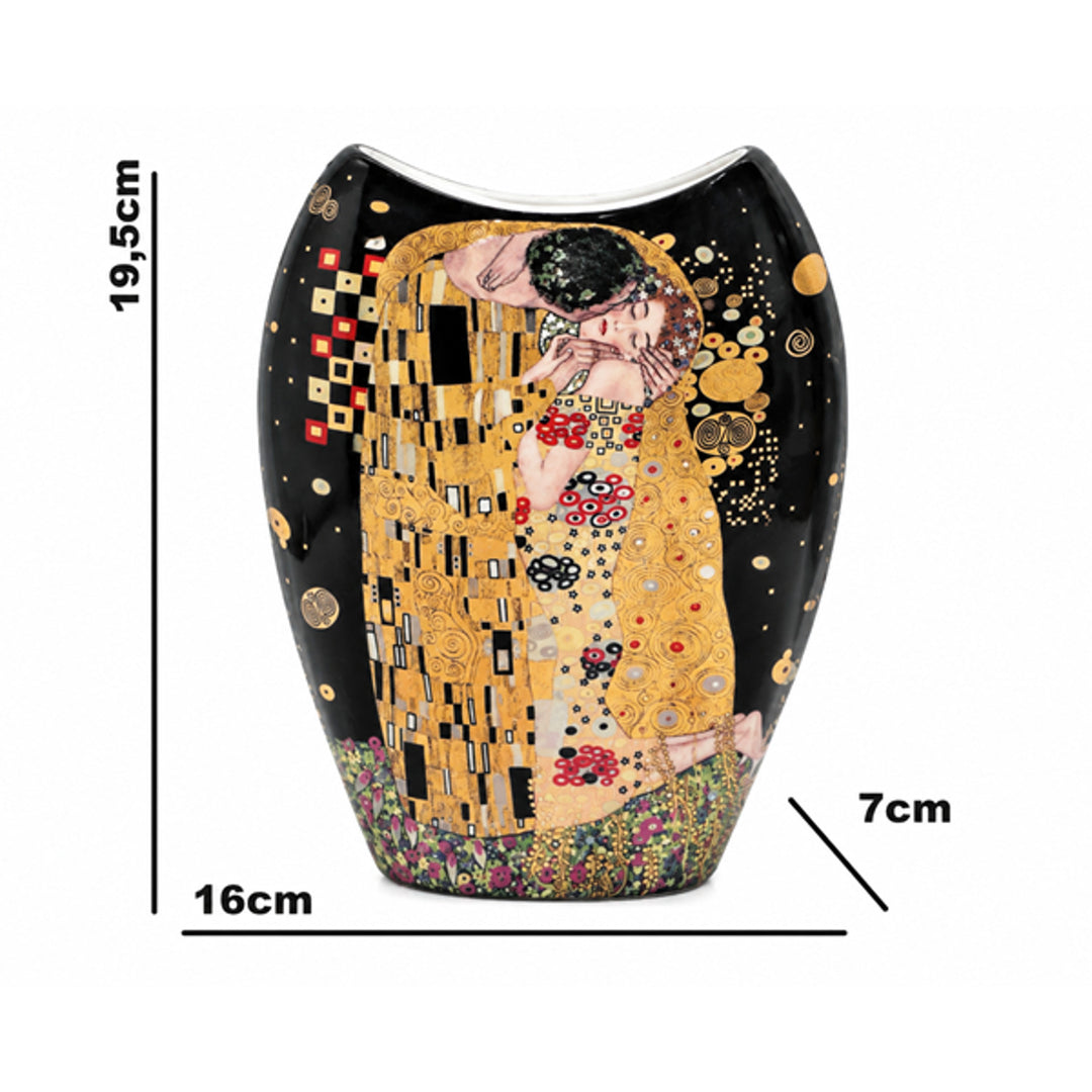 Vase en porcelaine « Le Baiser » de Gustav Klimt, Queen Isabell