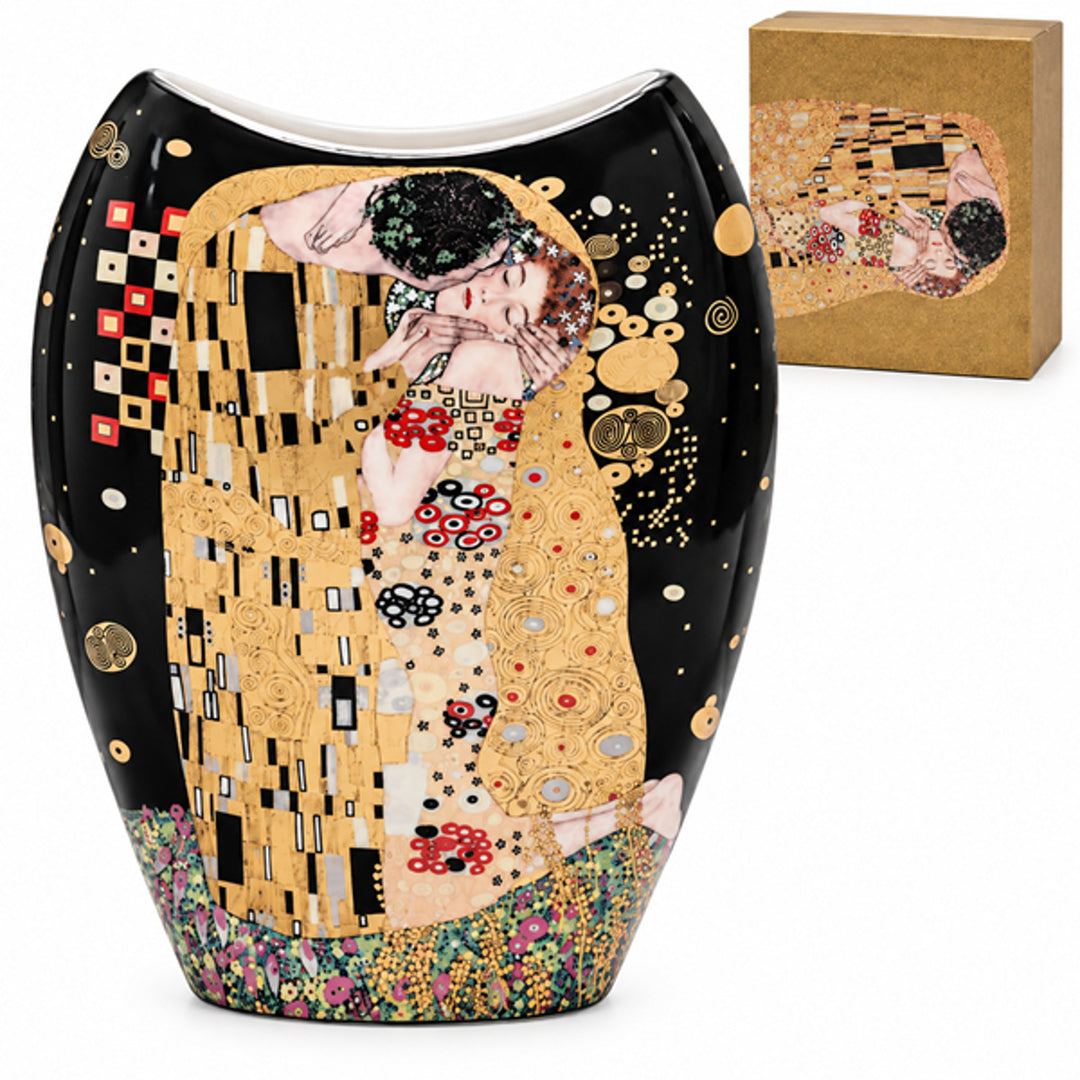 Vase en porcelaine « Le Baiser » de Gustav Klimt, Queen Isabell