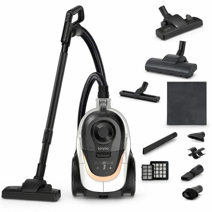LOVIO VacuuFlex L PRO LVCVC004 Bagless Vacuum Cleaner, 899W, 3L, with Remote Control