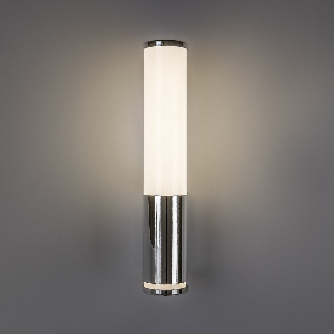 Tenero Indoor Wall Sconce, LED 6W, 4000K, 600 lm, H 29 cm, Chrome, IP44, 75100