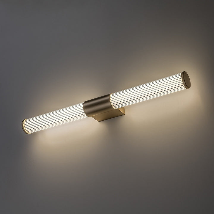 Bathroom Wall Sconce, Calyn, LED 15W, 4000K, 1450 lm, L60 cm, Gold, IP44, 75105