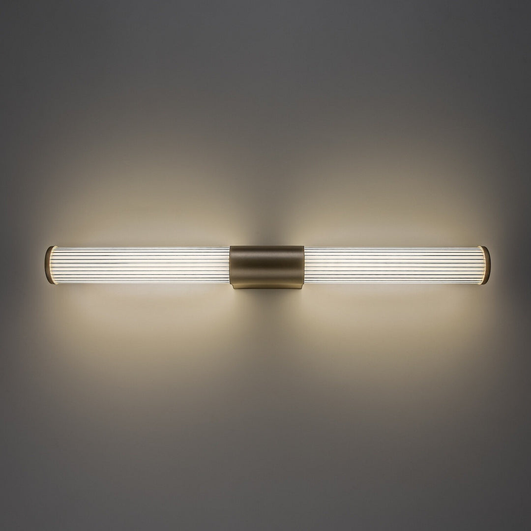 Bathroom Wall Sconce, Calyn, LED 15W, 4000K, 1450 lm, L60 cm, Gold, IP44, 75105