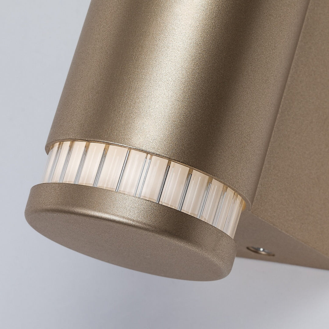 Bathroom Wall Sconce, Calyn, LED 6W, 4000K, 530 lm, H29 cm, Gold, IP44, 75106