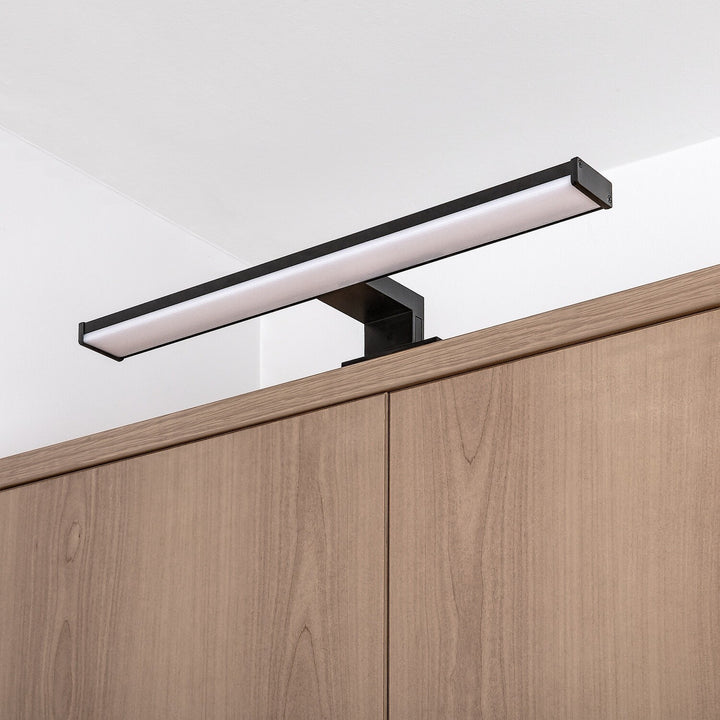 Bathroom Wall Sconce, Seyra, LED 8W, 4000K, 650 lm, L40 cm, Black, IP44, 75112