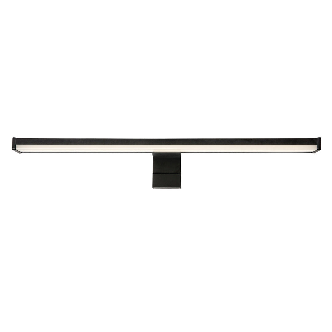 Bathroom Wall Sconce, Seyra, LED 8W, 4000K, 650 lm, L40 cm, Black, IP44, 75112